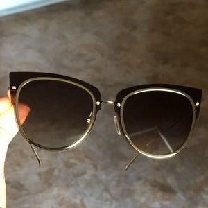 Demi Lovato + Diff Eyewear Brown Sunglasses